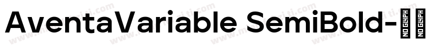 AventaVariable SemiBold字体转换